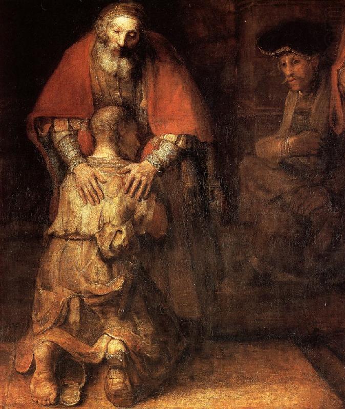 REMBRANDT Harmenszoon van Rijn The Return of the Prodigal Son (detail) china oil painting image